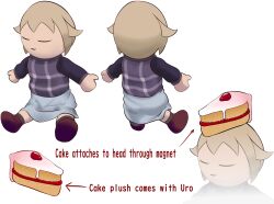 Rule 34 | absurdres, cake, cake hair ornament, cake slice, closed eyes, doll, food, food-themed hair ornament, hair ornament, highres, tagme, urotsuki