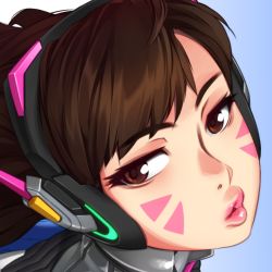 Rule 34 | 1girl, d.va (overwatch), overwatch, overwatch 1, simple background, solo, tagme