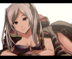 Rule 34 | 1girl, bikini, blue eyes, breasts, cape, fire emblem, fire emblem awakening, fire emblem heroes, highres, hood, kometubu0712, long hair, looking at viewer, nintendo, robin (female) (fire emblem), robin (fire emblem), smile, solo, swimsuit, twintails, white background, white hair