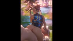 Rule 34 | 1boy, 1girl, 3d, 3dust, absurdres, animated, artist request, ass, brown hair, capcom, chun-li, clothed female nude male, clothed sex, double bun, fortnite, hair bun, hetero, highres, large penis, long hair, nude, penis, pov, pumping, sex, sex from behind, street fighter, video