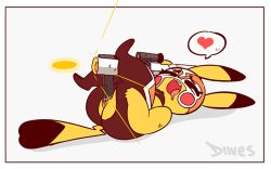 Rule 34 | 1girl, ahegao, animated, animated gif, anus, ass, black eyes, breasts, cleft of venus, closed eyes, cosplay pikachu, covered erect nipples, creatures (company), diives, eyelashes, fang, furry, game freak, gen 1 pokemon, gun, heart, heart tail, legs up, lying, mask, masturbation, nintendo, object insertion, on back, open mouth, orgasm, petite, pikachu, pikachu libre, pokemon, pokemon (creature), pussy, pussy juice, saliva, spoken heart, super scope, super smash bros., tail, thick thighs, thighs, torn clothes, uncensored, vaginal, vaginal object insertion, weapon, white background