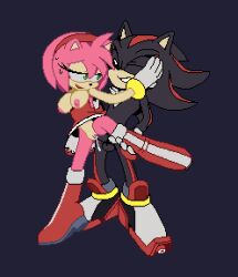Rule 34 | 1boy, 1girl, ^ ^, amy rose, animal ears, animal nose, black fur, black hair, blue background, body fur, boots, breasts, breasts out, clenched teeth, closed eyes, clothes lift, clothes pull, cum, cum in pussy, dress, dress lift, dress pull, erection, flat color, full body, furry, furry female, furry male, furry with furry, gloves, green eyes, hairband, half-closed eyes, hand on another&#039;s cheek, hand up, happy, hetero, jaggy lines, knee boots, leg up, long hair, looking at another, looking back, medium breasts, multicolored footwear, multicolored fur, multicolored hair, nipples, oekaki, open mouth, penis, pink fur, pink hair, pussy, red dress, red footwear, red fur, red hair, red hairband, rockthebull, sex, shadow the hedgehog, short dress, short hair, sidelocks, sideways mouth, simple background, smile, sonic (series), spiked hair, standing, standing on one leg, streaked hair, sweat, teeth, testicles, two-tone hair, vaginal, white fur, white gloves