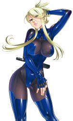 Rule 34 | 00s, blonde hair, breasts, green eyes, highres, large breasts, latex suit, lilith-soft, skin tight, taimanin (series), taimanin asagi, taimanin asagi kessen arena, touko von messerschmitt, zol