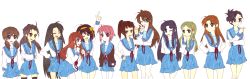 Rule 34 | 00s, 6+girls, asahina mikuru, asakura ryouko, computer club president (female) (suzumiya haruhi), everyone, genderswap, genderswap (mtf), kimidori emiri, koizumi itsuki, koizumi itsuki (female), kunikida (female) (suzumiya haruhi), kyonko, long hair, long image, multiple girls, nagato yuki, school uniform, serafuku, student council president (female) (suzumiya haruhi), student council president (suzumiya haruhi), suzumiya haruhi, suzumiya haruhi no yuuutsu, taniguchi (female) (suzumiya haruhi), tashimo, thighhighs, tsuruya, very long hair, wide image