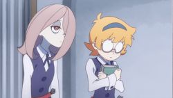 Rule 34 | 10s, 2girls, animated, animated gif, little witch academia, lotte jansson, multiple girls, sucy manbavaran, tagme