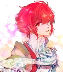 Rule 34 | 1girl, fire emblem, fire emblem fates, hinoka (fire emblem), looking at viewer, lumicakes, nintendo, red eyes, red hair, short hair, signature, simple background, solo, solo focus, twitter username