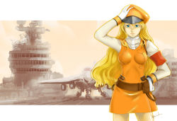 Rule 34 | 00s, 1girl, a-6, aircraft, aircraft carrier, airplane, armlet, baiola, belt, belt pouch, blue eyes, bodysuit, breasts, closed mouth, cowboy shot, hat, highres, jet, legs apart, letterboxed, lips, long hair, looking at viewer, machinery, macross, macross frontier, military vehicle, peaked cap, pocket, pouch, sheryl nome, ship, sidelocks, simple background, skin tight, smile, solo, standing, warship, watercraft, white background