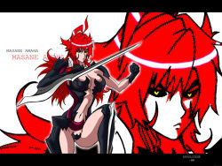 Rule 34 | 00s, 1girl, amaha masane, armor, letterboxed, red hair, solo, weapon, witchblade