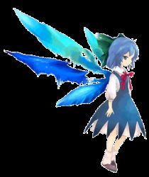 Rule 34 | animated, animated gif, blue dress, blue eyes, blue hair, cirno, dress, fairy, flying, lowres, matching hair/eyes, ribbon, solo, touhou, wings