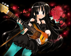 Rule 34 | 00s, 1girl, akiyama mio, bass guitar, blue pantyhose, don&#039;t say &quot;lazy&quot;, female focus, instrument, k-on!, nyanmilla, pantyhose, solo