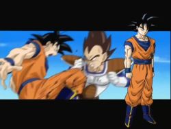 Rule 34 | 1990s (style), 5boys, alien, alternate hair color, android, animated, armor, aura, black hair, blue sky, boots, brown hair, cell (dragon ball), demon, dragon ball, dragonball z, electricity, evil, fangs, flying, frieza, kicking, looking at another, looking at viewer, majin buu, male focus, multiple boys, muscular, no humans, perfect cell, punching, retro artstyle, serious, sharp teeth, sky, smile, son goku, spiked hair, super saiyan, super saiyan 2, super saiyan 3, tail, teeth, timeskip, transformation, vegeta, violence, video