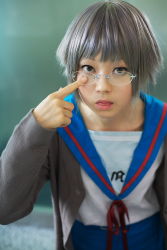 Rule 34 | cosplay, glasses, highres, kanata (model), nagato yuki, photo (medium), suzumiya haruhi no yuuutsu