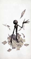 Rule 34 | arm up, deemo, deemo (character), highres, looking up, no humans, official art, paper, sheet music, solo, standing, untitled2 (deemo)