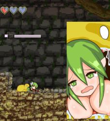 Rule 34 | 1girl, absorption, animated, animated gif, bad end, bouncing breasts, breasts, censored, cross-section, cum, cum in pussy, death, digestion, doggystyle, double penetration, elf, game cg, gameplay mechanics, green hair, health bar, large breasts, lowres, monster, mosaic censoring, nipples, pixel art, pointy ears, pussy, rape, sex, sex from behind, studio poritank, swallowing, tagme, tentacles, upside-down, vore, x-ray