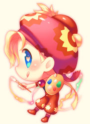 Rule 34 | 1girl, armband, bad id, bad pixiv id, black shirt, blonde hair, blue eyes, blush, boots, cabbie hat, chibi, closed mouth, final fantasy, final fantasy vi, from side, full body, hat, heart, heart-shaped pupils, holding, holding paintbrush, kano hito, looking at viewer, paint, paintbrush, palette (object), pants, red footwear, red hat, red pants, relm arrowny, shirt, short hair, sideways mouth, smile, solo, symbol-shaped pupils, tongue, tongue out