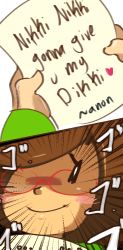 Rule 34 | 1girl, blush, blush stickers, brown hair, comic, emphasis lines, english text, female focus, glasses, letter, nikki (swapnote), nintendo, red-framed eyewear, smile, solo, swapnote, text focus