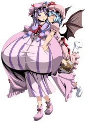 Rule 34 | 2girls, book, breasts, gigantic breasts, hand on breast, hug, hug from behind, impossible clothes, kloah, multiple girls, patchouli knowledge, remilia scarlet, touhou, yuri