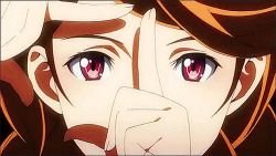 Rule 34 | 10s, 3girls, animated, animated gif, black hair, brown hair, galilei donna, lowres, multiple girls, red eyes
