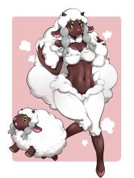 Rule 34 | 1girl, creatures (company), furry, furry female, game freak, gen 8 pokemon, highres, nintendo, pokemon, sheep, solo, wooloo