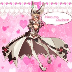 Rule 34 | 1girl, ahoge, arc system works, artist request, between breasts, blonde hair, blue eyes, blush, boots, breasts, cleavage, clover, collar, cosplay, dress, elbow gloves, elphelt valentine, elphelt valentine (cosplay), eyepatch, fingerless gloves, four-leaf clover, genderswap, genderswap (mtf), gloves, guilty gear, guilty gear xrd, guilty gear xrd: revelator, heart, highres, large breasts, open mouth, pantyhose, shiny skin, sin kiske, smile, solo, spiked collar, spikes, thigh boots, thighhighs