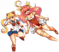 Rule 34 | 1990s (style), 1futa, 1girl, aftersex, ai tenshi densetsu wedding peach, bishoujo senshi sailor moon, blue sailor collar, blue skirt, blush, boots, bow, breasts, brooch, choker, cleavage, cleft of venus, clothes lift, crossover, cum, cum in pussy, cum pool, elbow gloves, futa with female, futanari, gloves, hanasaki momoko, heart, heart brooch, highres, holding hands, jewelry, knee boots, magical girl, medium breasts, no panties, olm, open mouth, penis, red bow, retro artstyle, sailor collar, sailor moon, skirt, skirt lift, toei animation, tsukino usagi, uncensored, utilizator, wedding peach, white gloves, wing brooch, yellow bow