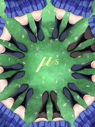Rule 34 | 10s, 6+girls, ayase eli, black socks, blue legwear, circle formation, edogawakid, everyone, feet, grass, group name, hoshizora rin, kneehighs, koizumi hanayo, kosaka honoka, love live!, love live! school idol project, minami kotori, multiple girls, nishikino maki, no shoes, otonokizaka school uniform, outdoors, pantyhose, petals, pleated skirt, school uniform, skirt, socks, sonoda umi, standing, thighhighs, tojo nozomi, yazawa nico