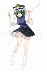 Rule 34 | 1girl, female focus, full body, incomplete, legs, rod of remorse, seo tatsuya, shiki eiki, simple background, solo, standing, touhou, unfinished, white background