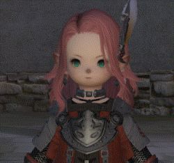 Rule 34 | 10s, 1boy, 3d, animated, animated gif, blowing kiss, final fantasy, final fantasy xiv, fingerless gloves, gloves, green eyes, lalafell, lowres, pink hair, pointy ears