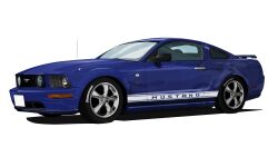 Rule 34 | blue car, car, ford mustang, ford mustang s197, highres, kaiware, motor vehicle, no humans, original, shadow, simple background, sports car, vehicle focus, white background