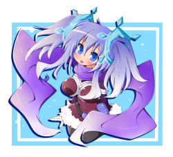 Rule 34 | blue eyes, blue hair, corset, dance princess of the ice barrier, duel monster, hair ornament, scarf, short twintails, twintails, utubo25, weapon, yu-gi-oh!