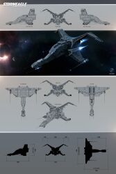 Rule 34 | 3d, absurdres, battleship (eve online), beam cannon, blueprint (medium), caldari state (eve online), cannon, character sheet, commentary, concept art, energy cannon, english text, eve online, flying, from above, from behind, from below, from side, glowing, grey theme, highres, laser cannon, military, military vehicle, multiple views, nebula, no humans, original, outdoors, planet, plumsbuggy, radio antenna, realistic, science fiction, sky, space, spacecraft, star (sky), starry sky, thrusters, turret, vehicle focus