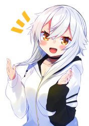 Rule 34 | 1girl, azuma lim, azuma lim channel, hair between eyes, highres, long hair, looking at viewer, moti yousei, open mouth, simple background, solo, virtual youtuber, white background