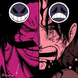 Rule 34 | 2boys, aboude art, artist name, black hair, commentary, crying, crying with eyes open, english commentary, facial hair, family, father and son, gol d. roger, happy, injury, instagram logo, instagram username, limited palette, male focus, multiple boys, mustache, one piece, open mouth, portgas d. ace, sad, short hair, smile, streaming tears, tears, teeth, v-shaped eyebrows