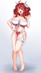Rule 34 | absurdres, breasts, disgaea, highres, la pucelle, large breasts, prier, red eyes, red hair
