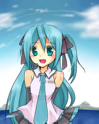 Rule 34 | arms behind back, bare shoulders, hatsune miku, lowres, solo, tagme, uiko, vocaloid