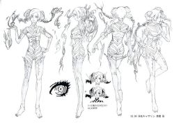 Rule 34 | ass, bow, breasts, catherine, catherine (game), concept art, demon girl, drill hair, elbow gloves, gloves, horns, long hair, solo, thighhighs, twin drills, twintails