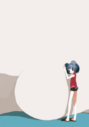 Rule 34 | 1girl, animal ears, giant, mitsugo (road after rain), original, short hair, standing, tail