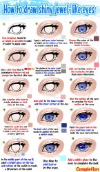 Rule 34 | blue eyes, commentary, english commentary, english text, eye focus, guide, highres, how to, looking at viewer, original, solo, white background, yoshimura takuya