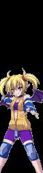 Rule 34 | 1girl, akaga hirotaka, animated, animated gif, arcana heart, ass, bandeau, bike shorts, blonde hair, blowing kiss, blue eyes, blush, breasts, demon girl, demon wings, earrings, fangs, female focus, fingerless gloves, gloves, jewelry, kiss, lilica felchenerow, long hair, looking at viewer, medium breasts, midriff, navel, one eye closed, pointy ears, shiny skin, short twintails, solo, spandex, twintails, wings, wink, zipper