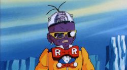 Rule 34 | 1990s (style), 2boys, alcohol, android, android 15, animated, animated gif, armor, aura, blue sky, boots, bow, bowtie, brain, colored skin, dragon ball, dragonball z, drinking, earrings, electricity, emblem, formal, frown, glacier, gloves, ice, jewelry, letters, lips, liquor, male focus, multiple boys, pimp, punching, purple skin, retro artstyle, sky, smile, snow, suit, sunglasses, super saiyan, vegeta, violence, wire