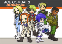 Rule 34 | ace combat, ace combat 3, blue hair, lowres, namco