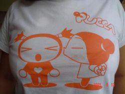 Rule 34 | garu, kiss, lowres, photo (medium), pucca, pucca (cartoon), shirt, t-shirt, tagme