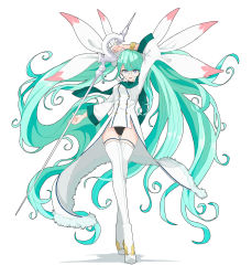Rule 34 | 1girl, absurdly long hair, absurdres, aqua eyes, aqua hair, arm over head, artist name, artist request, blue eyes, blue hair, boots, bracelet, breasts, female focus, full body, glasses, hatsune miku, highres, holding, holding sword, holding weapon, jewelry, long hair, long sleeves, medium breasts, parted lips, shirt, skirt, smile, solo, suu twi, sword, twintails, very long hair, vocaloid, weapon, white background, white footwear, white legwear, white shirt, white skirt