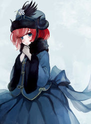 Rule 34 | bad id, bad pixiv id, blue eyes, coat, gloves, hat, ikeuchi, red hair, solo, tagme