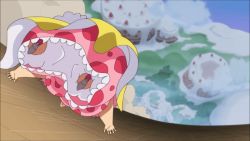 Rule 34 | 1girl, animated, animated gif, big mom, charlotte linlin, dress, hat, long hair, one piece, pink dress, pink hair, pirate hat, polka dot, rolling