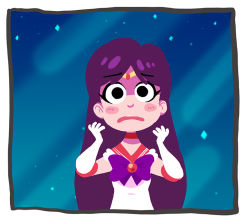 Rule 34 | 1girl, bishoujo senshi sailor moon, blush stickers, bow, cassid, cassidy stone, choker, circlet, elbow gloves, gloves, hino rei, long hair, parted lips, sailor mars, sky, solo, space, star (sky), starry sky, wide-eyed