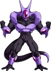 Rule 34 | 1boy, absurdres, alien, alternate form, armor, aura, clenched hand, clenched hands, colored skin, cooler (dragon ball), debris, dragon ball, dragon ball fighterz, dragonball z, full body, highres, muscular, no humans, official art, purple skin, record, red eyes, solo, tail