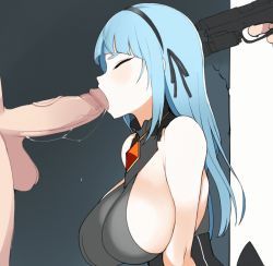 Rule 34 | 10s, 1girl, 2boys, alley, animated, animated gif, at gunpoint, bare shoulders, black ribbon, blue eyes, blue hair, blush, bouncing, bouncing breasts, breasts, building, closers, deepthroat, disembodied hand, disembodied limb, erection, eyebrows, fellatio, forced, from side, gun, gun to head, hair ribbon, halterneck, handgun, hetero, hime cut, holding, holding gun, holding pistol, holding weapon, jewelry, kneeling, large breasts, large insertion, large penis, long hair, looping animation, matching hair/eyes, minma, multiple boys, necklace, nexon, oral, outdoors, penis, pistol, rape, ribbon, saliva, shiny skin, sideboob, sidelocks, solo focus, standing, testicles, uncensored, veins, veiny penis, violet (closers), weapon