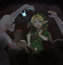 Rule 34 | 1boy, blonde hair, blue eyes, child, crying, dead hand, link, navi, nintendo, redead, the legend of zelda, the legend of zelda: ocarina of time, young link