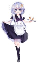 Rule 34 | 10s, 1girl, alternate costume, asaoka (0x0), female focus, kantai collection, maid, purple hair, short hair with long locks, simple background, solo, tagme, white background, yayoi (kancolle)